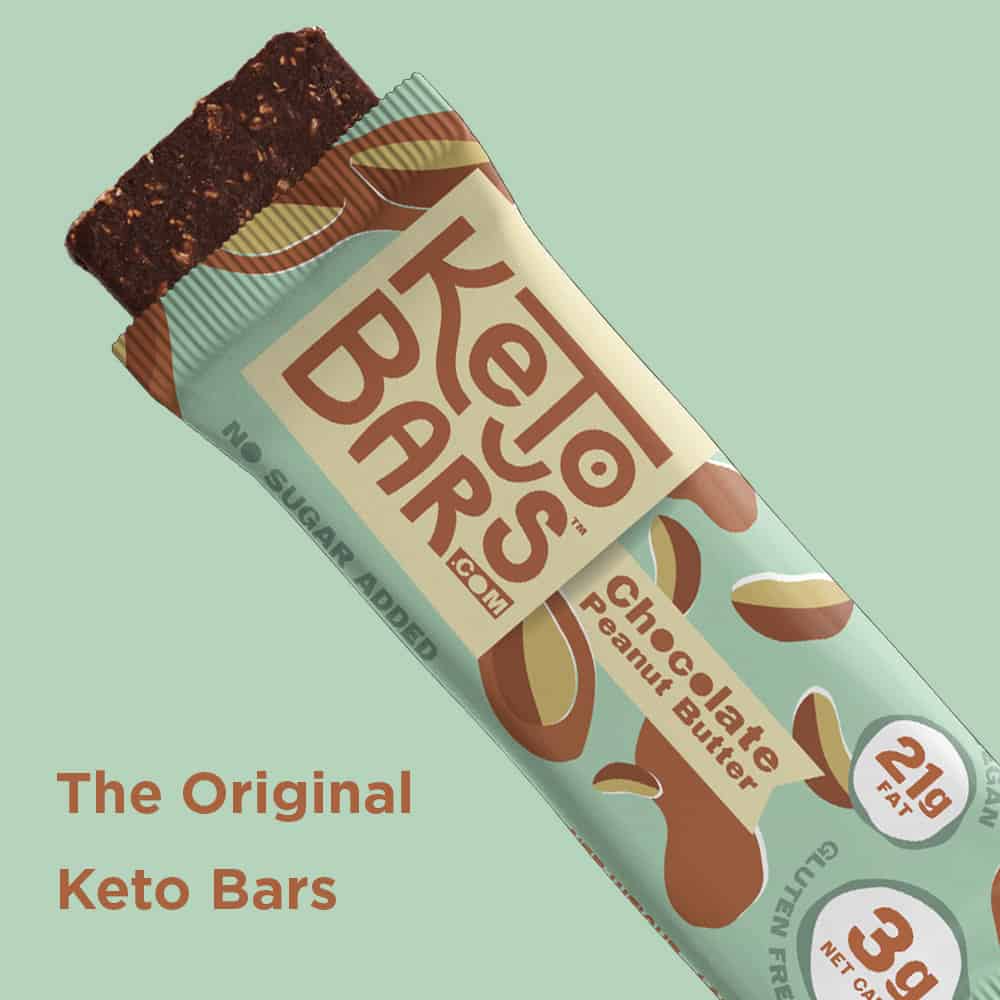best keto products keto bars package with bar coming out of it